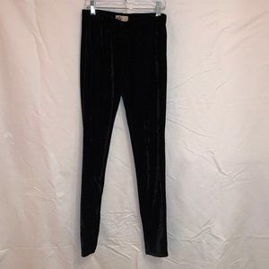 Hollister Black Velvet Leggings